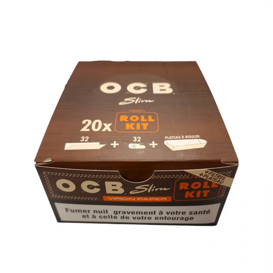 OCB ROLL KIT SLIM VIRGIN PAPER x20 GREENZIA 420