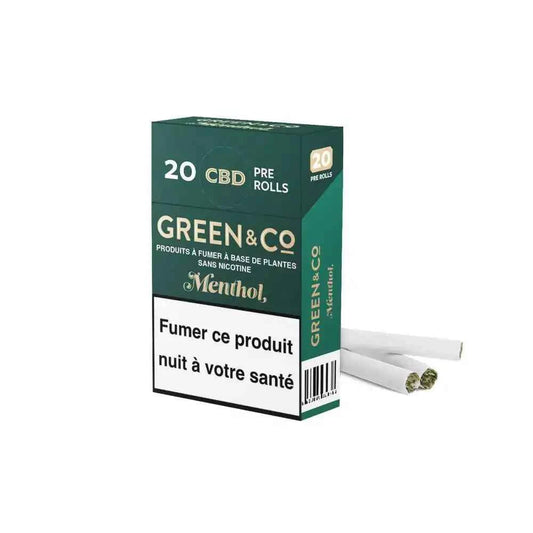 Cigarettes CBD - Green & Co Mentol