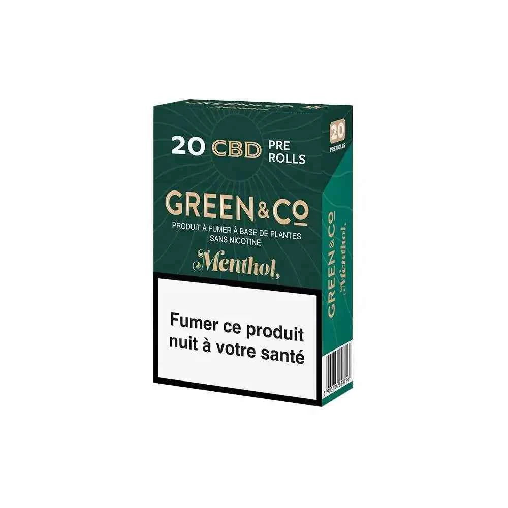 Cigarettes CBD - Green & Co Mentol